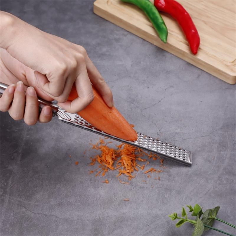 Rectangle Stainless Steels Cheese Grater Hangable Lemon Peeler With Long Handle Manual Cheese Slicers Easy to Use