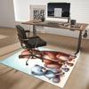 1pc Teddy Bear Office Chair Mat - Anime Cartoon Design, Non-Slip Carpet for Home Decor, Suitable for All Seasons, Ideal As a Gift or for Gaming Rooms
