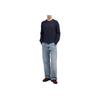 Polo Ralph Lauren Solid Color Raglan Sleeve Crew Neck Long Sleeve Sweater Men sweater Navy-Blue 710946146-001