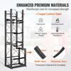Refrigerant Tank Rack, with 1 x 50lb, 2 x 30lb and Other 3 Small Bottle Tanks, Cylinder Tank Rack 15.55x12.99x49.8 in, Refrigerant Cylinder Rack and