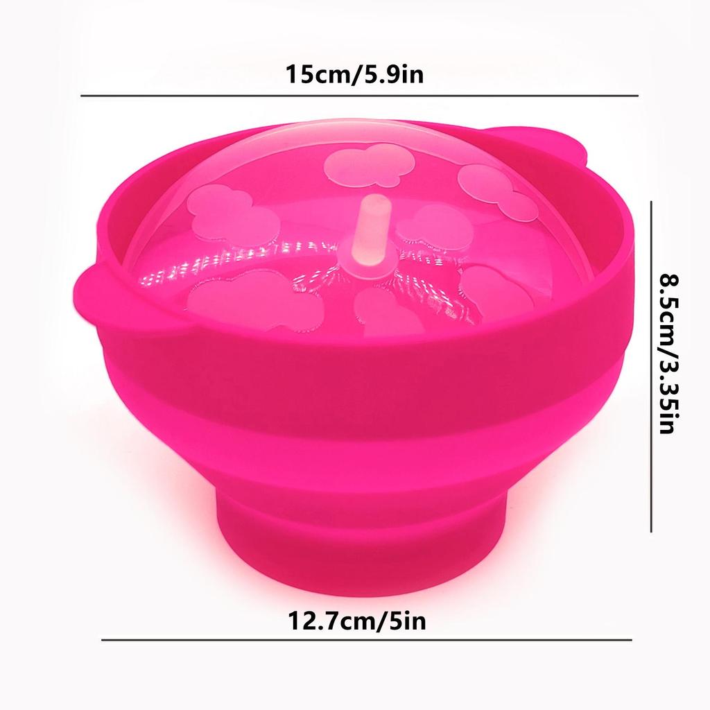 Foldable Silicone Mini Popcorn Bowl, BPA-Free, Perfect for One Serving