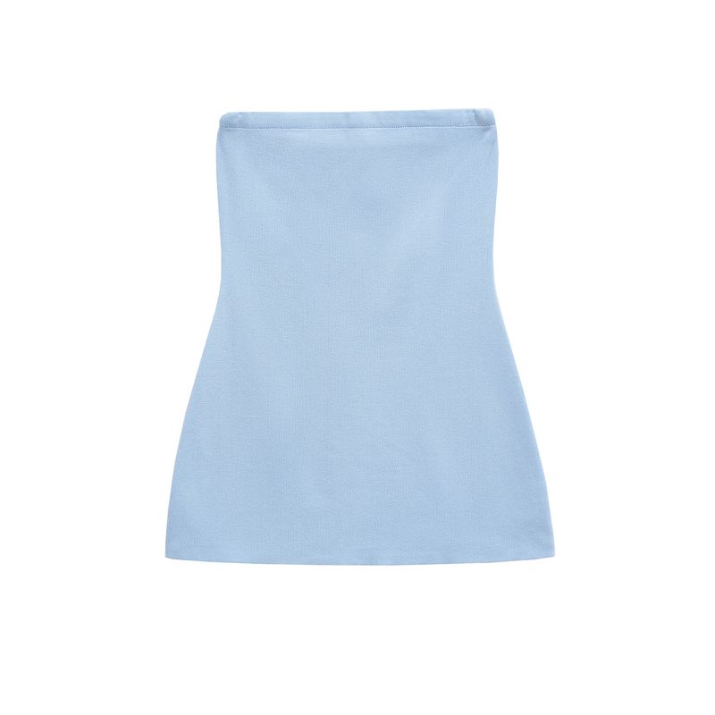 

Zbzr Весеннее поступление Женская одежда Модный стиль Модный Без рукавов Элегантный Топ-труба Топы Вырез Вязаный брючный костюм Tops L