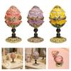 Decorative Alloy Easter Eggs Container With Sturdy Construction Ideal For Jewelry Display And Home Decoration