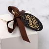 100Pieces Christmas Elegant Gift Tags with Tie Strings Hole Attached Tags