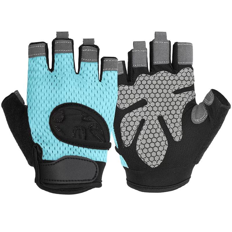 Fitness Band Wrist Gloves Running Mountaineering Anti-Wear Half Finger Gloves Training Outdoor Cycling Sports Fitness Gloves