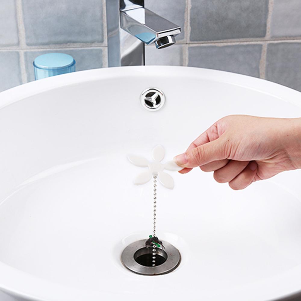 12 Pcs Flower Shape Drain Hair Catcher for Bathroom, Bathtub and Kitchen