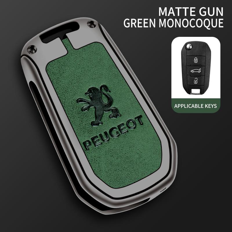 

2026 Hot Car Sticker Car Zinc Alloy Key Case Bag For Peugeot GTLine 207 307 407 208 308 408 508 2008 3008 4008 5008 RCZ Car Key
