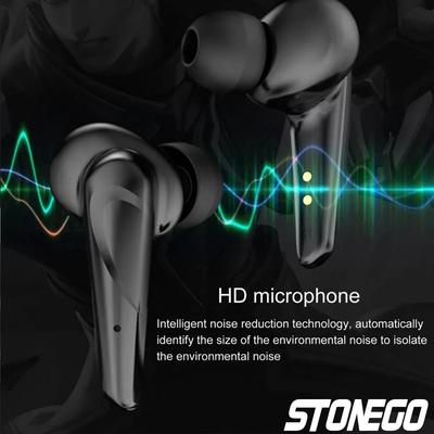 STONEGO Bluetooth 5.0 Wireless Gaming Headphones Noise Cancelling Earbuds Dual Mode Waterproof Esports Music Headset