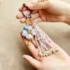 Pure Handmade Song Brocade Horse Pendant Charm – Double-Sided Fortune & Prosperity Tassel Ornament