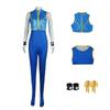 Street Fighte 6 Chun-Li Cosplay Costumes Jumpsuit Bodysuit Party Fancy Dress for Womens