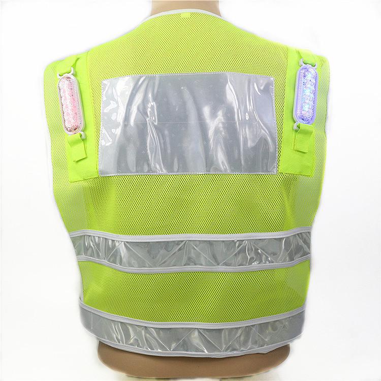 Rechargeable LED Reflective Safety Vest with Lights