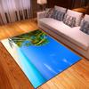 Beach Concept Landscape Living Room Carpet Bedroom Dining Room Floor Mat Pattern Size