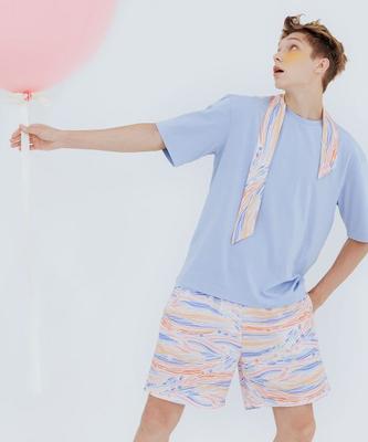 [Sunday Lounge] Wave Star T-shirt Pants Setup SMKFA404 [Shipped from Korea] 100% Authentic