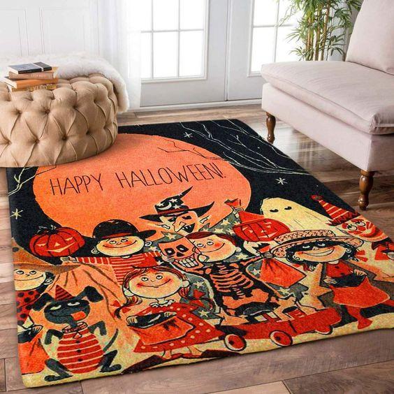 ALAZA Halloween Night Background Old Three Witchs With Magical Potion And  Full Moon Non Slip Kitchen Floor Mat Kitchen Rug for Entryway Hallway