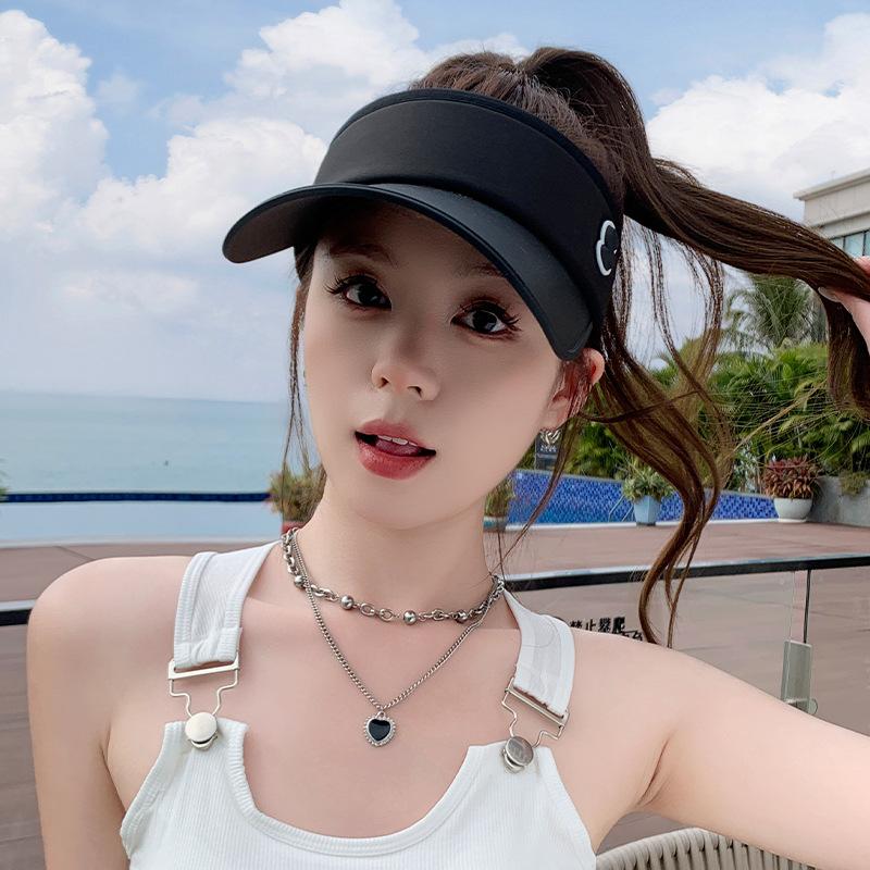 Letní Obličej ukazující Malá Ochrana proti slunci Ochrana proti slunci Univerzální Obloha Vrchol Značky Klobouk na ochranu proti slunci Dámský Káčátko Korejská verze Venkovní