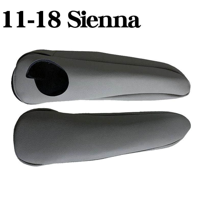 2 Adet Deri Sentetik Ön Koltuk Kol Dayama Kılıfı Toyota Sienna 2011 2012 2013 2014 2015 2016 2017 2018 Siyah Gri