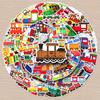 100 Little Train Cartoon Stickers: Personalized Creative Decor for Water Bottles, Phones, Cars, and More