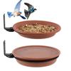 2 platten Haustier Vogel Papagei Fütterung Tassen Lebensmittel Wasser Schalen Gericht Pet Schüssel Garten Im Freien Hängen Vogel Feeder Stand Bad Tablett set