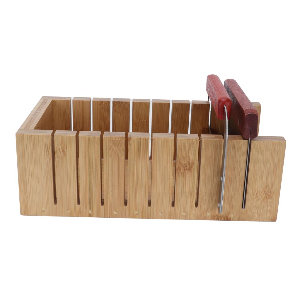 3PCS Seifenschneider Set Brotschneider Form mit geradem gewelltem Edelstahlschneidemesser