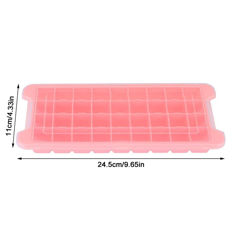 2pcs 36 Grid Ice Mold Removable Lid Ice Cube Maker Stackable Ice Cubes Tray Kitchen