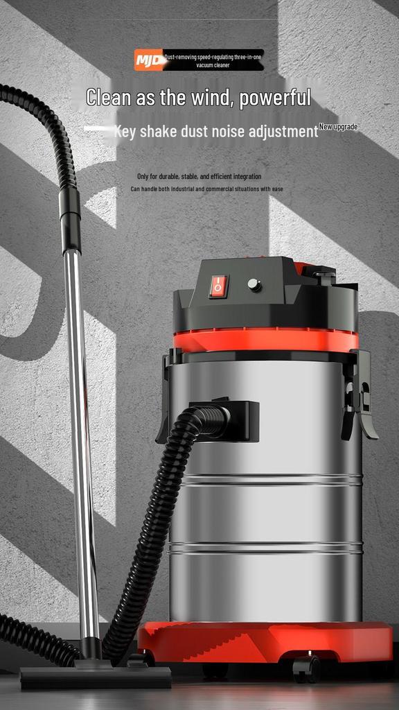 High-Power Wet/Dry Vacuum Cleaner for Home, Workshop, Car Wash, Grout, and Industrial Use