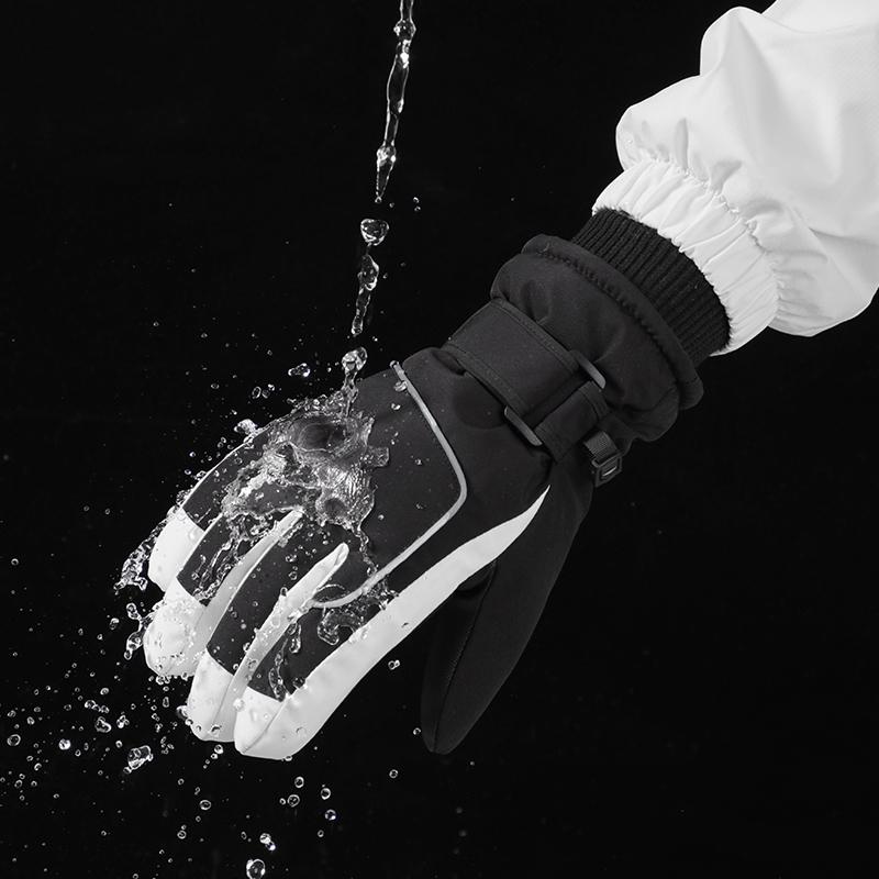 2026 Men Windproof Insulated Winter Climbing Snowboarding Skiing Cycling Plush Lining Warm Gloves