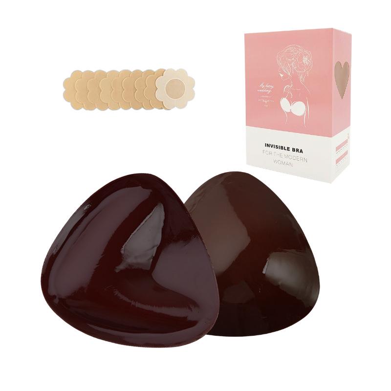 Double-Sided Silicone Nipple Covers & Push-Up Bra Inserts for Deep V Swimsuits