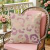 Federa per Cuscino Leopardo Rosa Morbida Copricuscino in Peluche Copricuscino Decorativo Double-Sided per Divano Camera da Letto Arredamento Casa