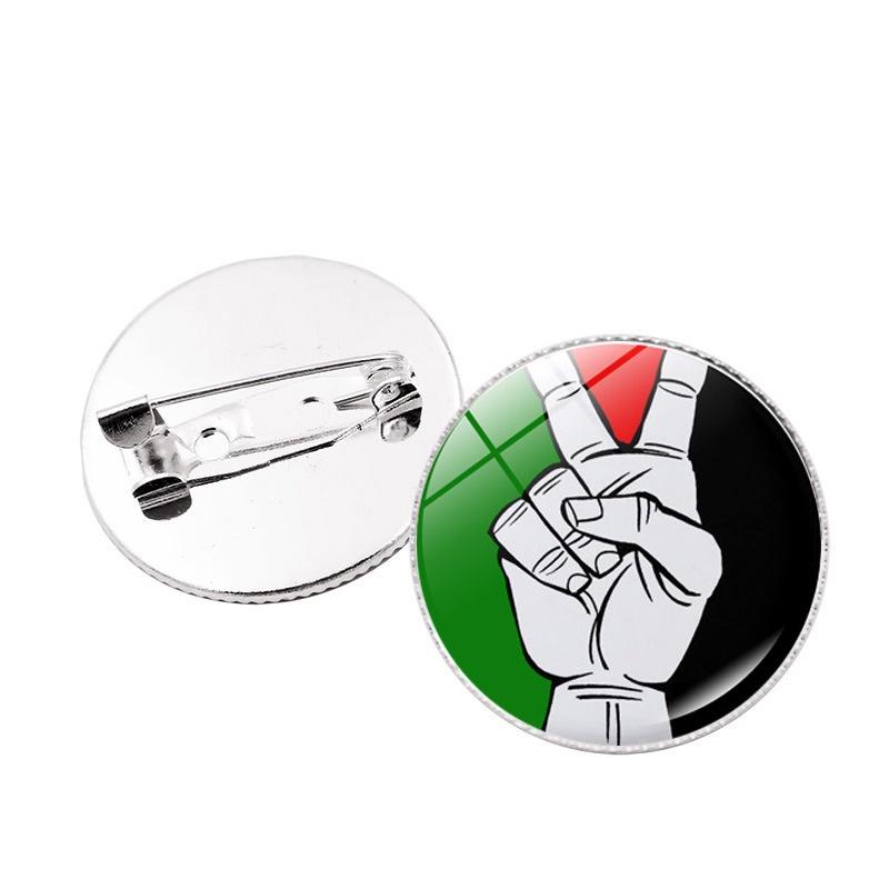 Premium Zinc Alloy Palestine Flag Brooch Pin Unique And Stylish Accessory For Bags And Jewelry Wholesale