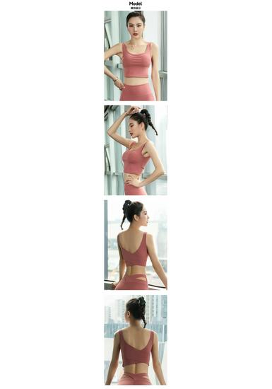 Shockproof Women's Sports Bra: Anti-Sagging, Stylish Yoga Vest, Beautiful Back Design