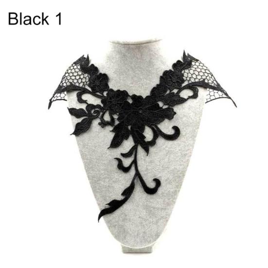 DIY Floral Lace Neckline Neck Collar Trim Dress Clothes Sewing Applique Decor