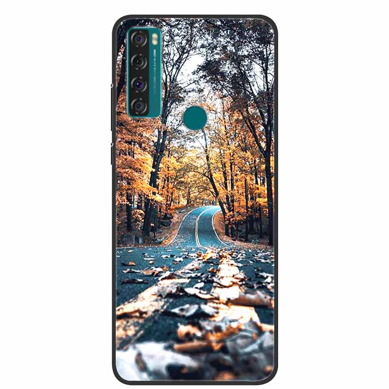 Case For TCL 20 SE Luxury Silicone TPU Soft Phone Cover For TCL 20 SE Case T671H 6.82" Funda Animal Capa Cute Shockproof Coque