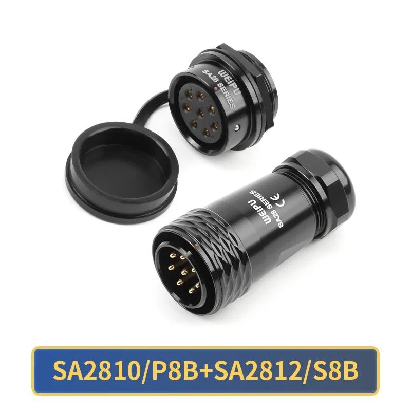 

WEIPU SA28 Водонепроникний IP67 Роз єм M28 2 3 4 7 8 9 10 12 16 17 20 24 26 35 Контактний Авіаційний Штекерний Роз єм Задня Гайка Гніздовий Роз єм Панельний