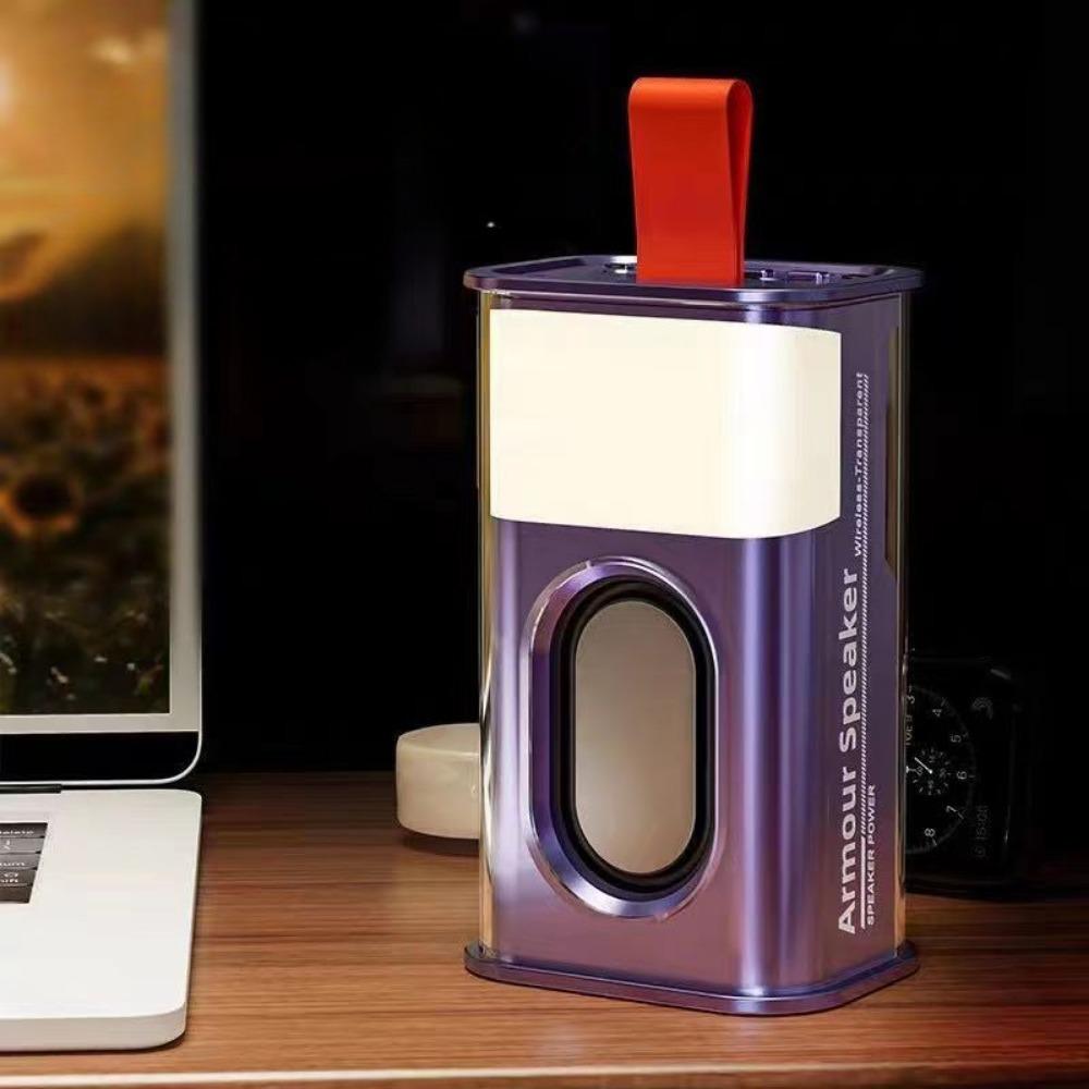 Transparent Portable Bluetooth Speaker Outdoor Wireless Speaker with RGB Breathing Light K08