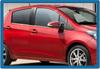Окантовка стекол (4 шт, нерж.) для Toyota Yaris 2010-2020 гг