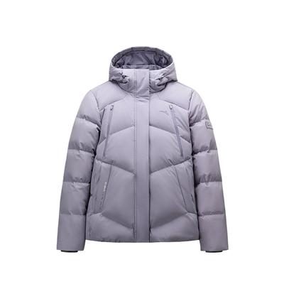 Chaqueta Plumífero Casual Versátil con Capucha y Cremallera de Color Sólido para Mujer Ropa Exterior 162547906-3