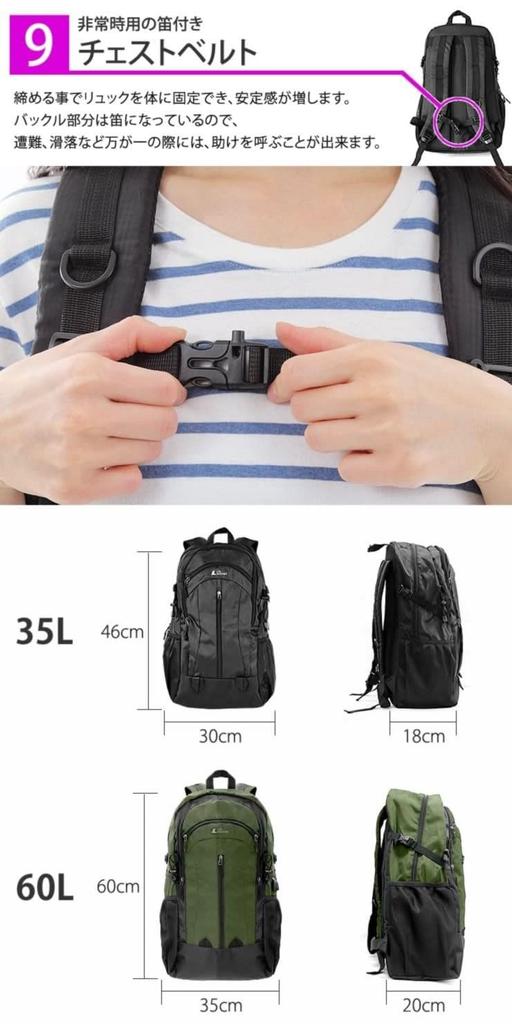 [LAD WEATHER] Backpack for Men and Women, Water-repellent and Stain-resistant, for Commuting, School, Hiking, and with USB Charging Port (Black)