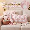 Jacquard Plush Pillow Case Cartoon Rabbit Rabbit Cushion Cover Throw Pillowcase  Bedroom Decor