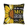 I Love You Mom Square Pillowcases Polyester Car Mother's Day  Cushion Case Funny Decor Pillowcase 45*45