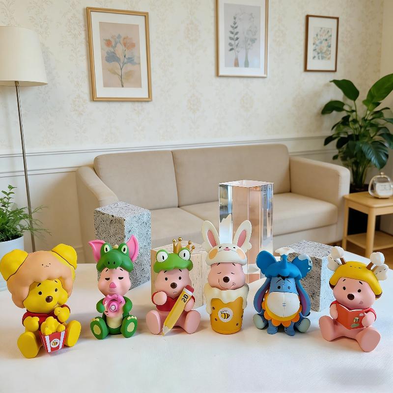 Spot Yellow Teddy Bear Blind Box Handmade Puppy Honey Pot Skin Clean Pig Cartoon Doll Desktop Decoration Surprise Holiday Gift