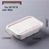 Disposable Sugarcane Pulp 4-Compartment Food Tray with Lid