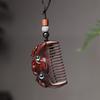 Wooden Wooden Hair Comb Wood Massager Fine Tooth Comb Head Oil Massager Pocket Comb  Hair Care