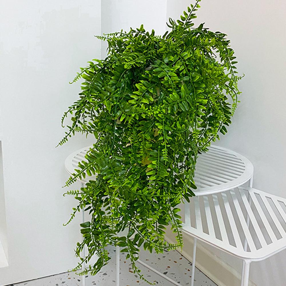 Hanging Artificial Ferns Garden Fake Plant Not Require Maintenance Ornaments for Home Walls Doors Windows