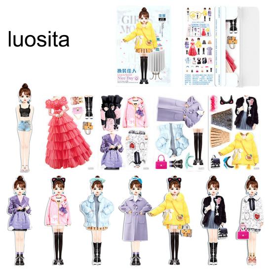 Magnetic Princess Dress Up Paper Doll, Pretend Play Toy, Smooth Burr-Free, Encourage Creation, Funny Clothes Dress Up Puzzle Game
