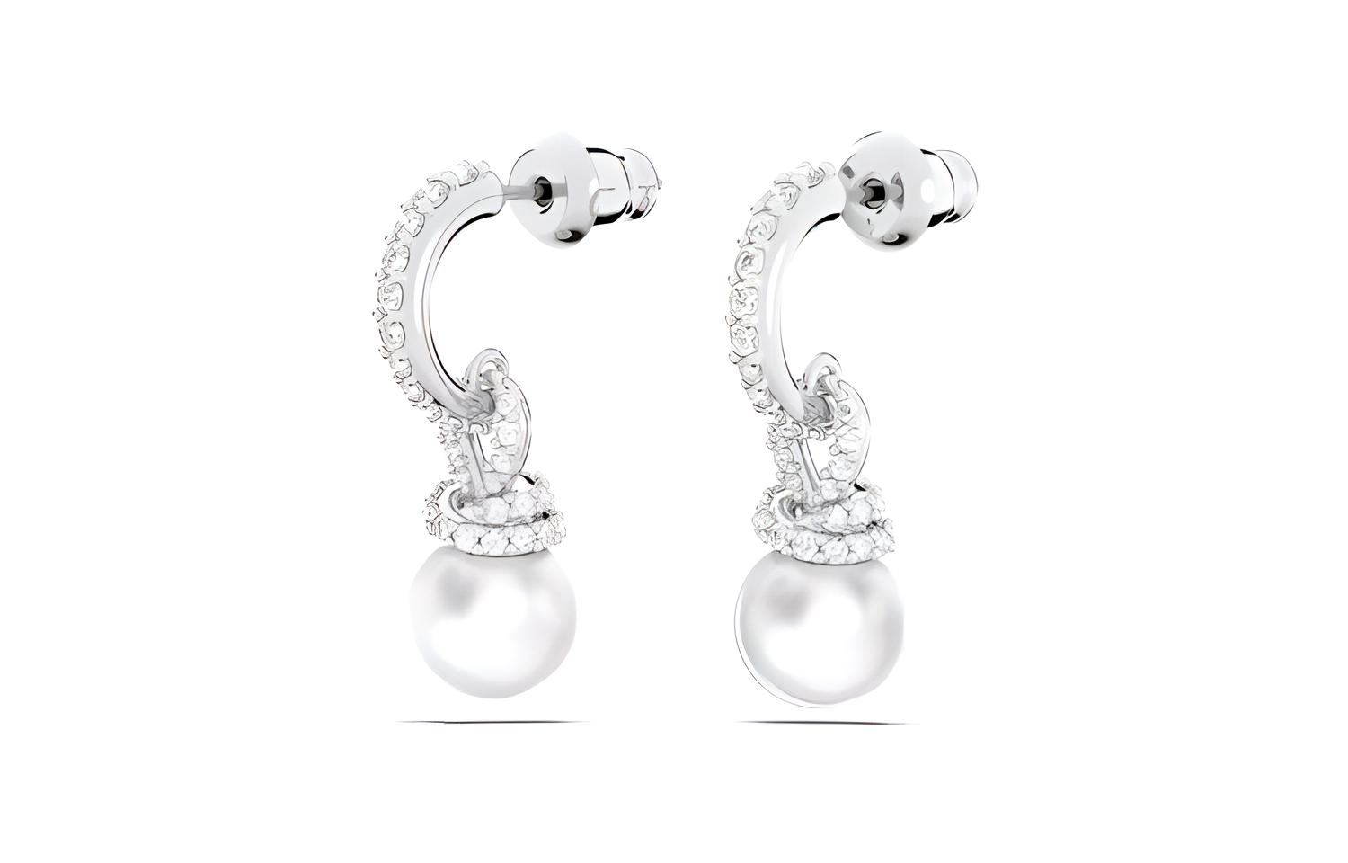 Swarovski Original Ohrringe Damen Silber 5646730 Silver|F white