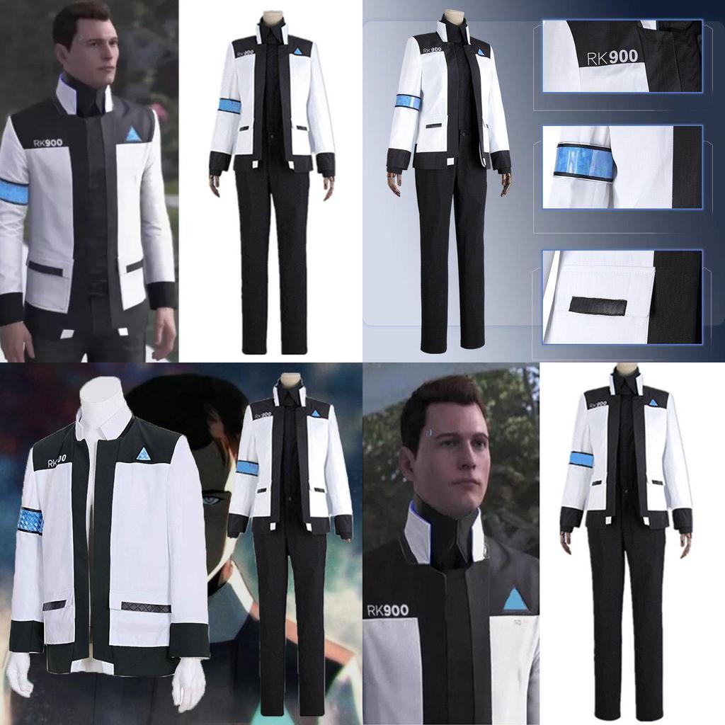 Detroit Become Human Connor Rk900 Jackets Uniform Cosplay Costume Full Set With Exquisite Workmanship And Breathable Comfort