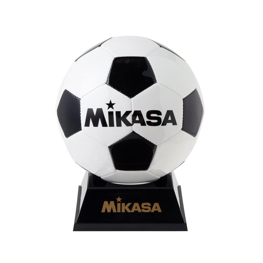 MIKASA Soccer Mascot Ball display (with stand) White/Black PKC2-W/BK