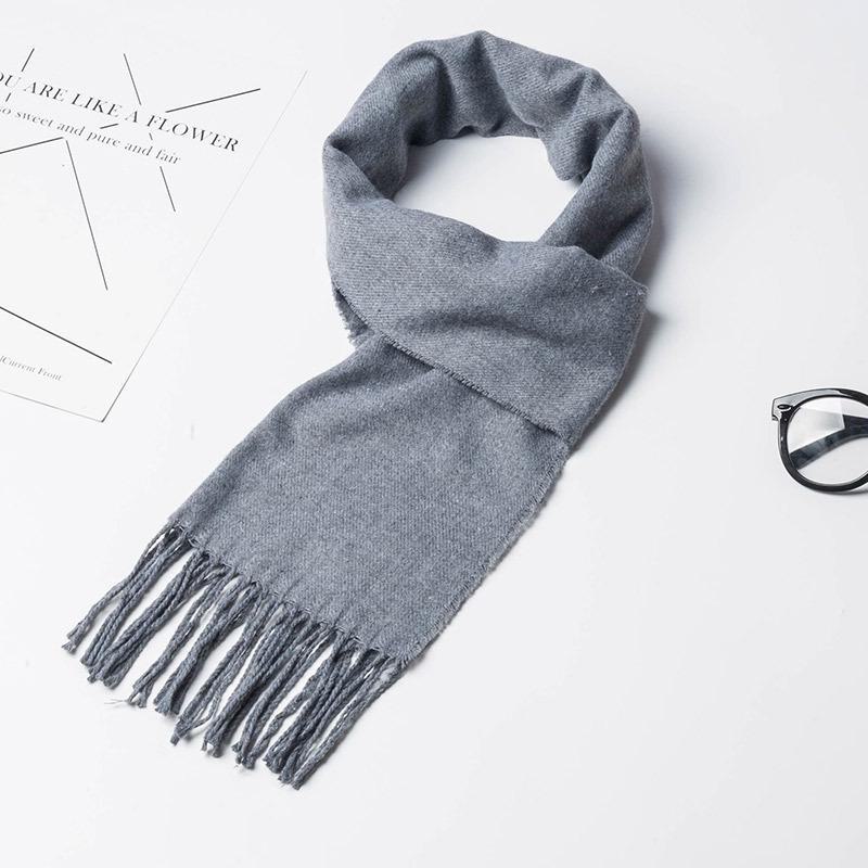 2024 Women's & Men's Beige Plaid Scarf - Versatile Japanese Style Winter Shawl