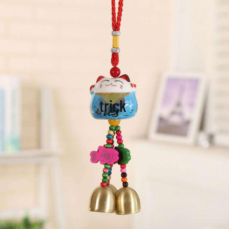 

Подвесной автомобильный колокольчик Cat Bell – безопасное украшение интерьера для входа и выхода синий