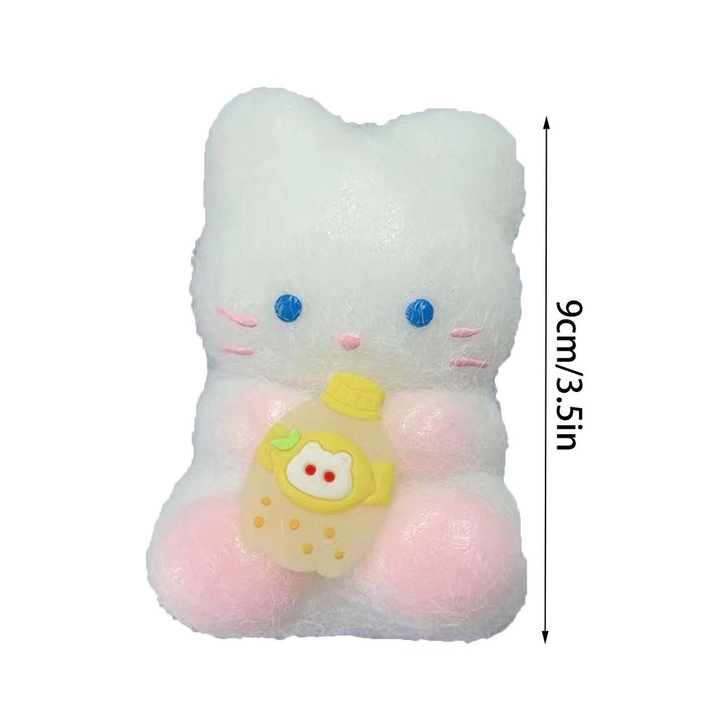 Novelty Funny Cartoon Cat Finger Squeeze Toy Stretchy Stretch Decompression Latex Toys Super Cute Mud Feel Bag Decompression Toy